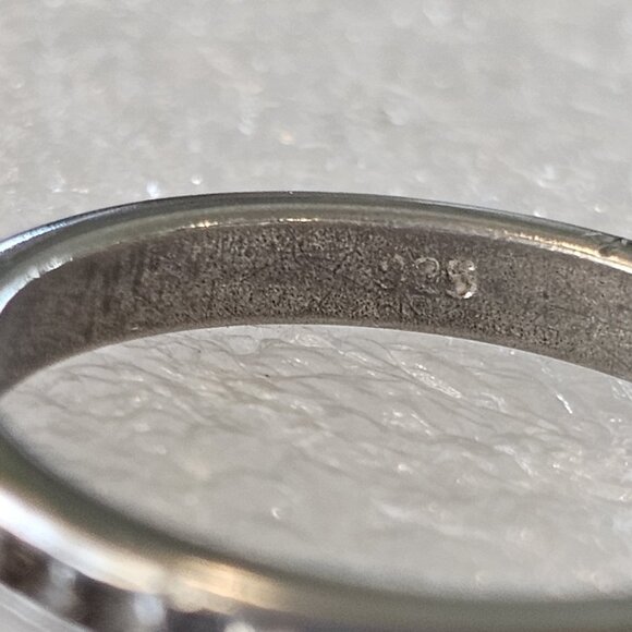 Sterling Silver Eternity Ring Size 8 Gift For Her Anniversary Stackable 3 mm - Picture 5 of 9